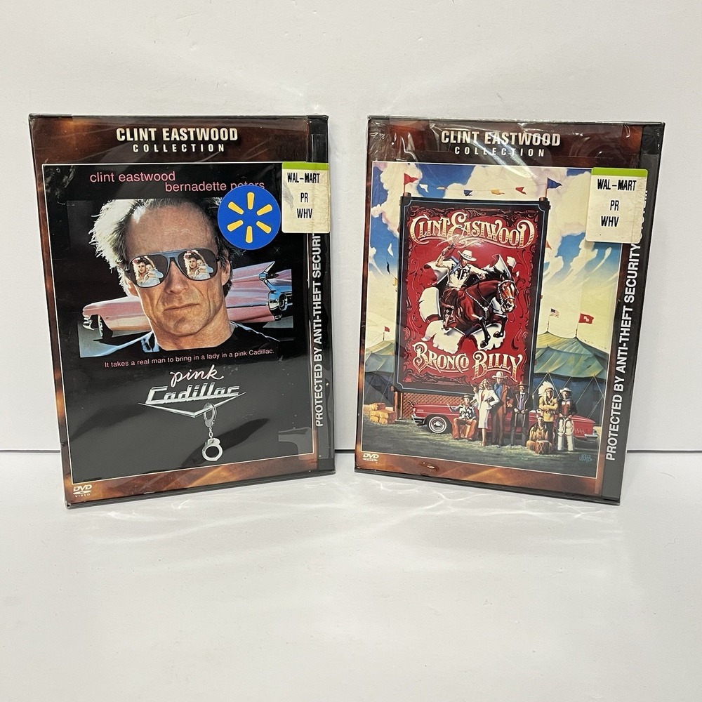 Clint Eastwood Collection 2 Sealed DVD Lot Pink Cadillac & Bronco Billy NEW